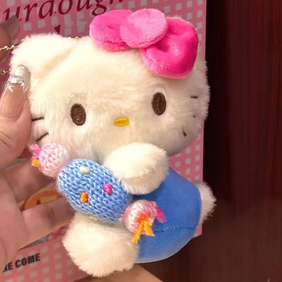 Милый Sanrio конфеты Hello Kitty кулон мультфильм пушистая кукла супер милая школьная