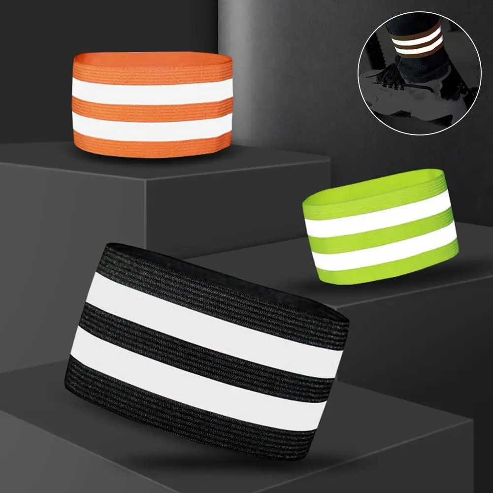 2 шт. светоотражающие ленты для брюк зажимы ремня велосипедные повязки на