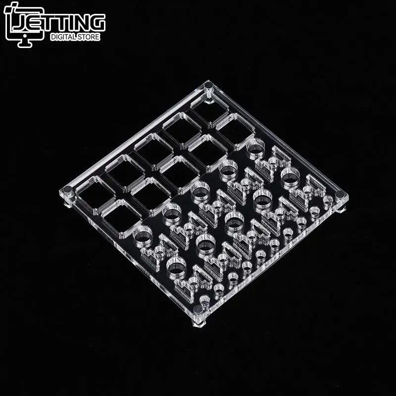 

1pc 2-in-1 Acrylic Board for Lubricate Switch Mechanical Keyboard Switch Tester Base DIY Tool Lube Modding Station Platform 10cm