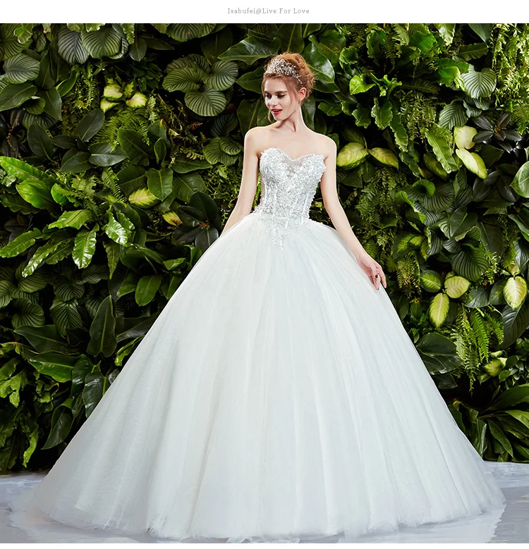 

bridal ball gown beading romantic new fashionable sexy sweetheart vestido de novia casamento wedding dress 2014 free shipping