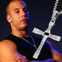 new fast and furious 7 cross necklace toledo with the same personality necklace mens european and american pendant jewelry