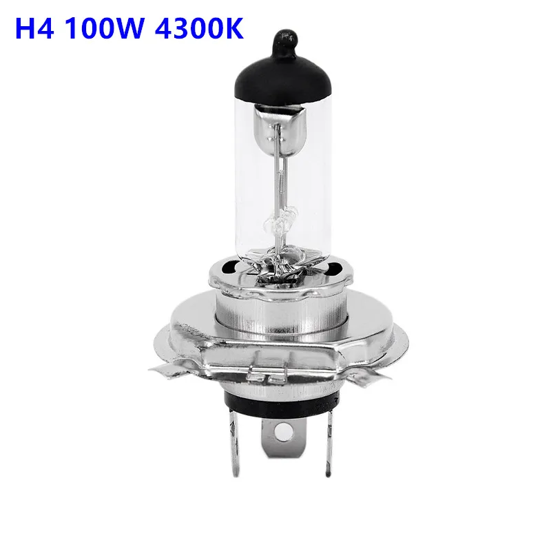 

1pc H4 100W 4300K Xenon Lights Car Headlight Bulbs Yellow Waterproof Vibration Resistant Headlamp For 12V Automobiles