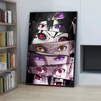 cartoon anime eyes poster print wall art canvas painting cuadros modern home wall art decoration picture for child bedroom decor