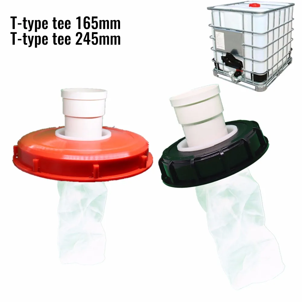 1PCS Garden Ton Barrel Filter Cover IBC Lid Filter Nylon Washable With Lid Rain Water Filter Cover Plastic Accessories