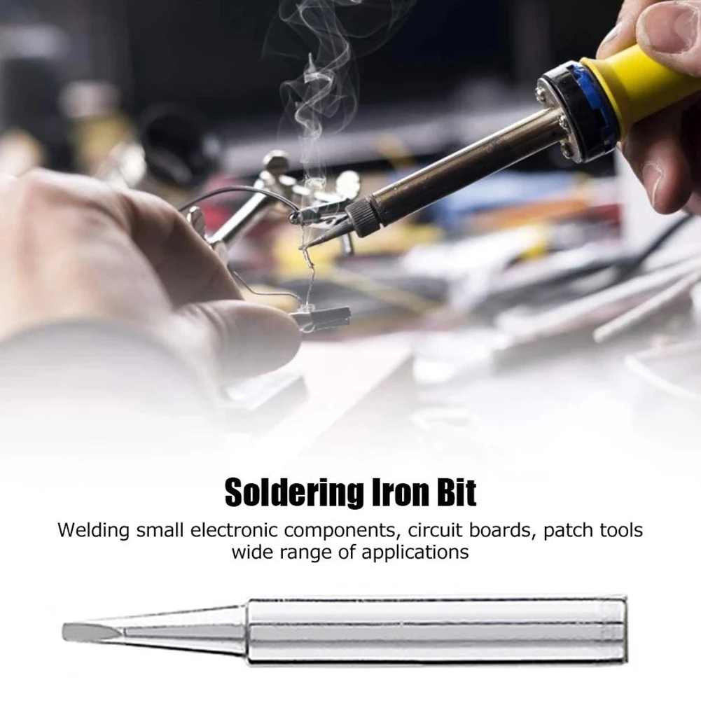 Welding Tool Soldering Iron Tips Zinc-coated 5Pcs 900M-T-1.2D Durable Environmentally Oxygen-free 898 902 850 852 images - 6