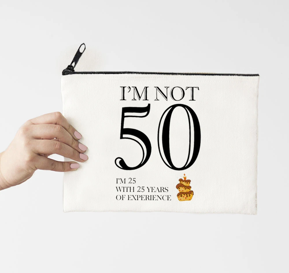Косметичка с цветочным принтом I'm Not 50 сумочка-органайзер для косметики