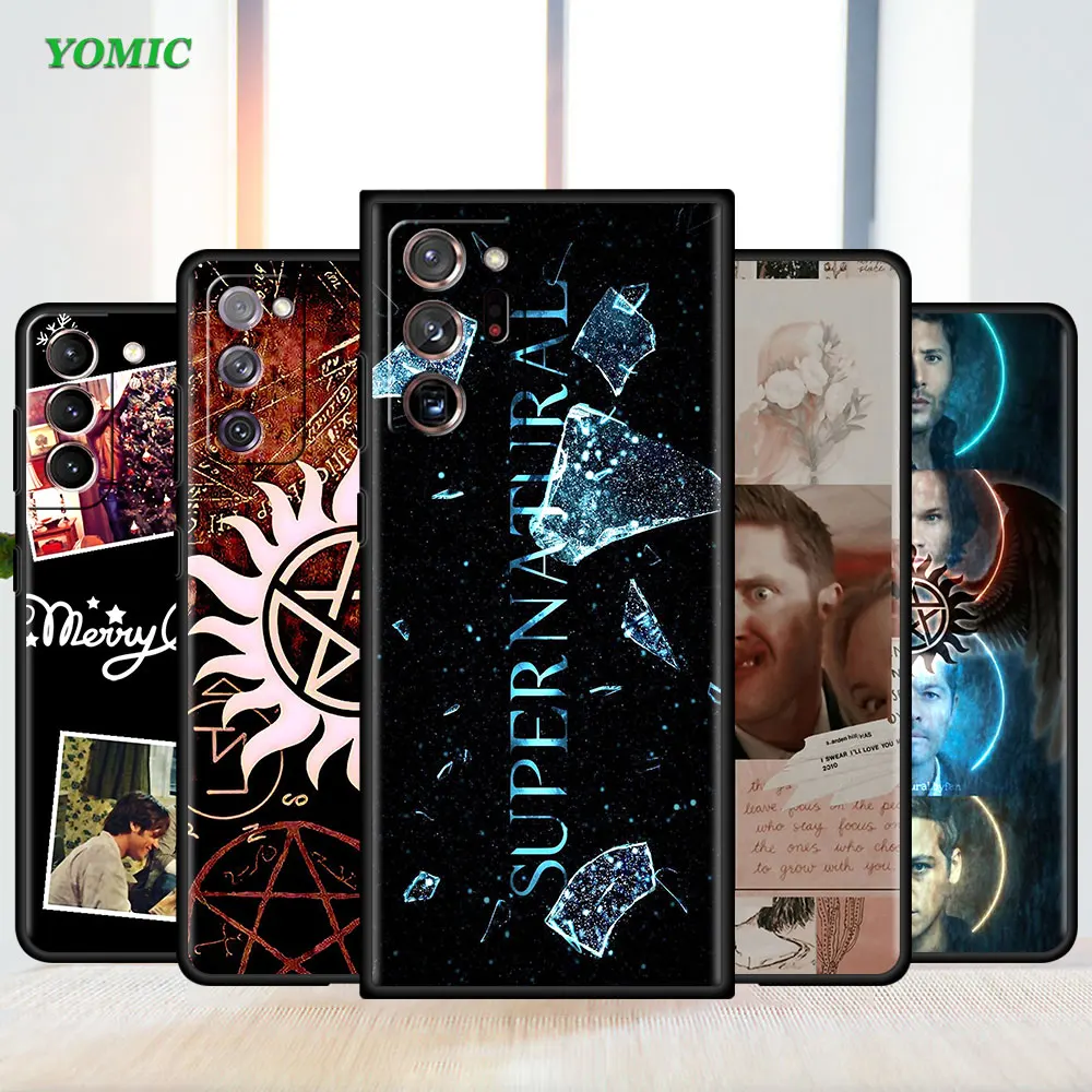 

Shockproof Case for Samsung Galaxy S20 Fe S21 S22 Ultra Note 20 10 Phone Coque S10 S9 Plus S8 Black Capa Supernatural TV Show