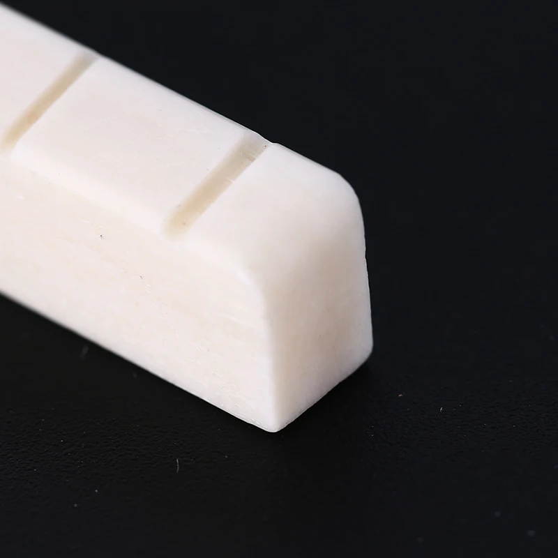 

White Guitar Parts 6 String Classical Guitar Bone Bridge Saddle And Nut Ivory Set Durable Material
