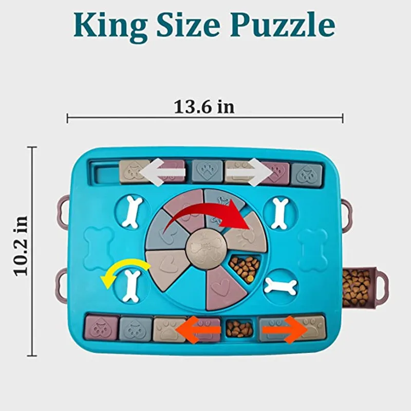 Игрушки-пазлы для собак медленная кормушка интерактивный дозатор щенков IQ-еда