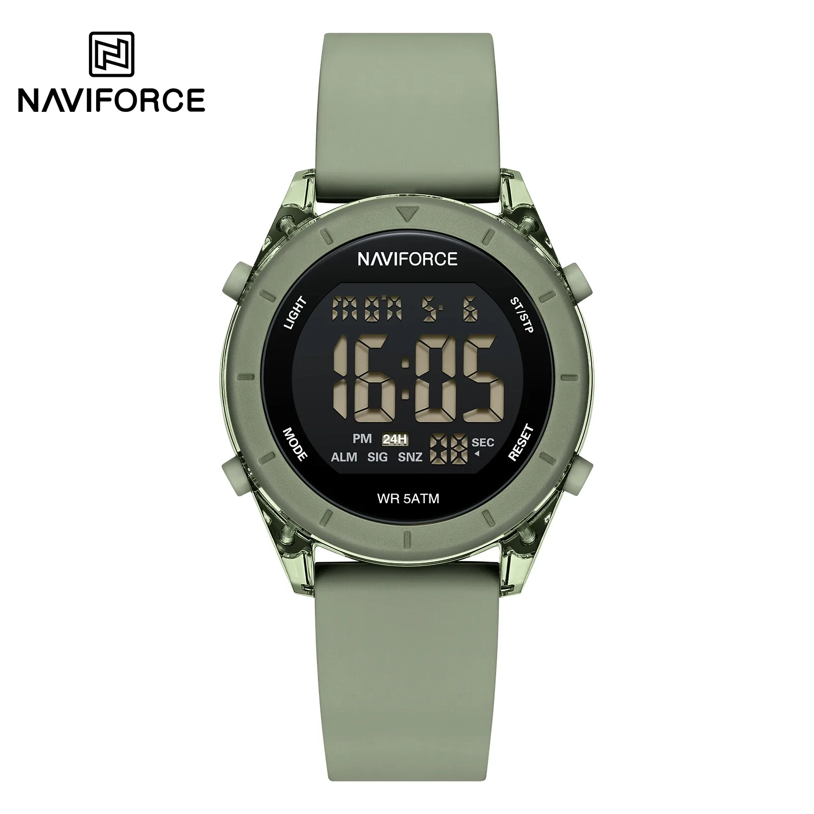 Фото NAVIFORCE новые модные женские цифровые часы спортивные светящиеся многофункциональные водонепроницаемые наручные часы уличные модные студенческие часы для девочек №1
