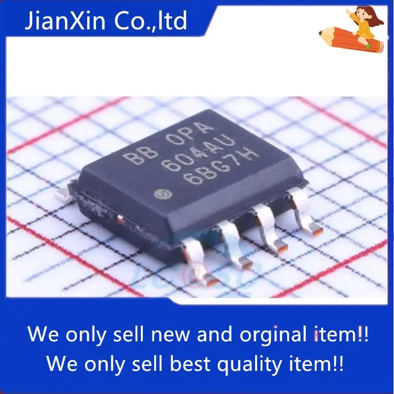 

10pcs 100% orginal new OPA604AU low noise fever audio single op amp SOP-8