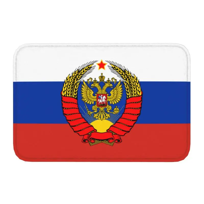 

Противоскользящий коврик с флагом России на заказ с Советской планкой, 40*60 см
