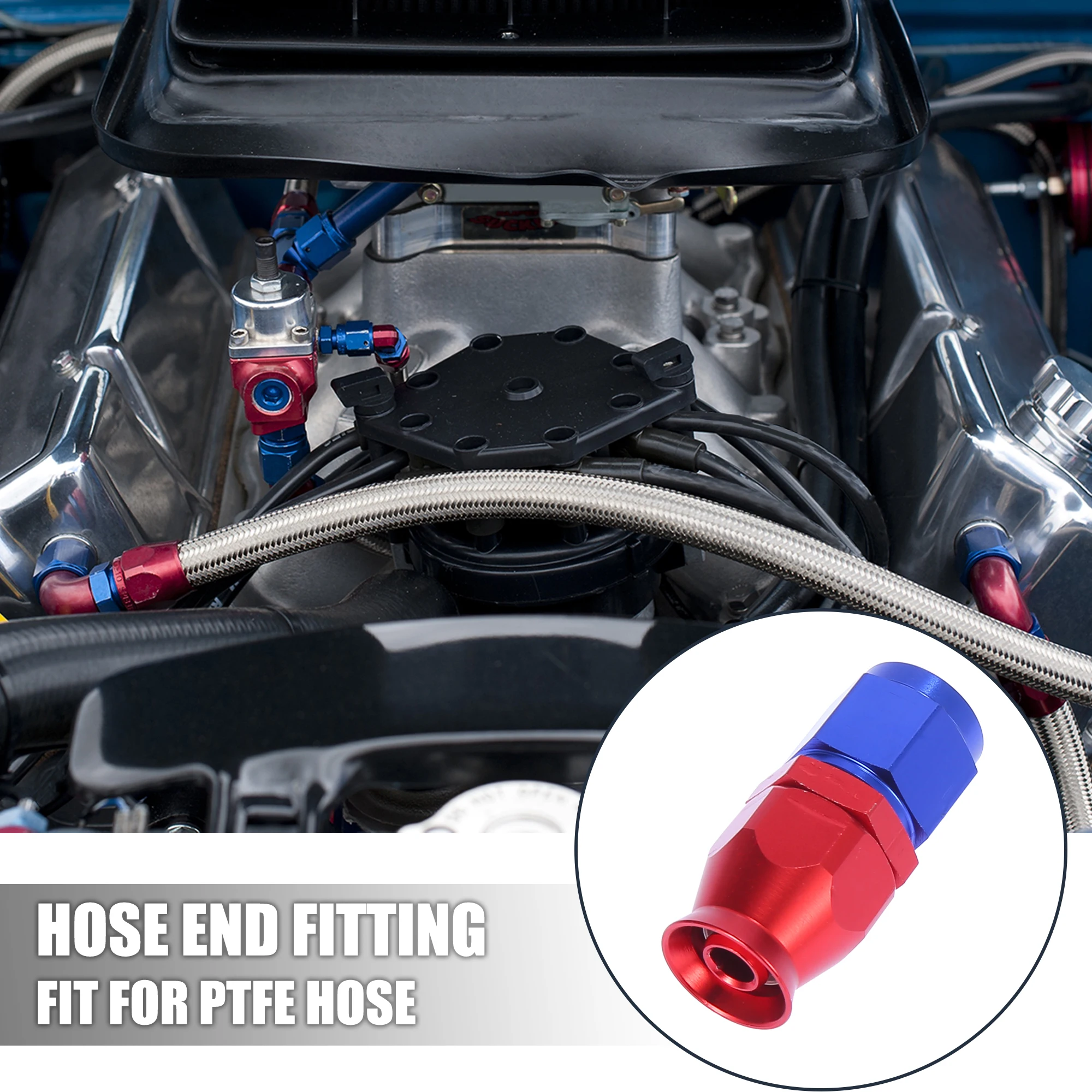 X Autohaux AN6 3/8 &quotAN10 5/8&quot 0 45 90 180 градусов поворотный концевой фитинг для