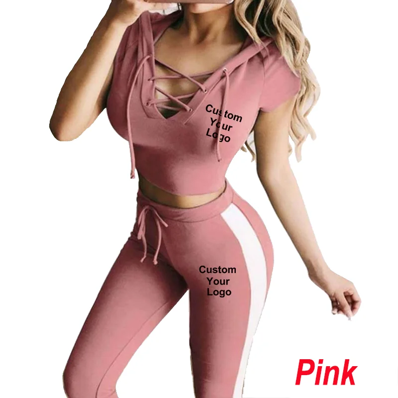 Женский спортивный костюм с коротким рукавом футболка и брюки