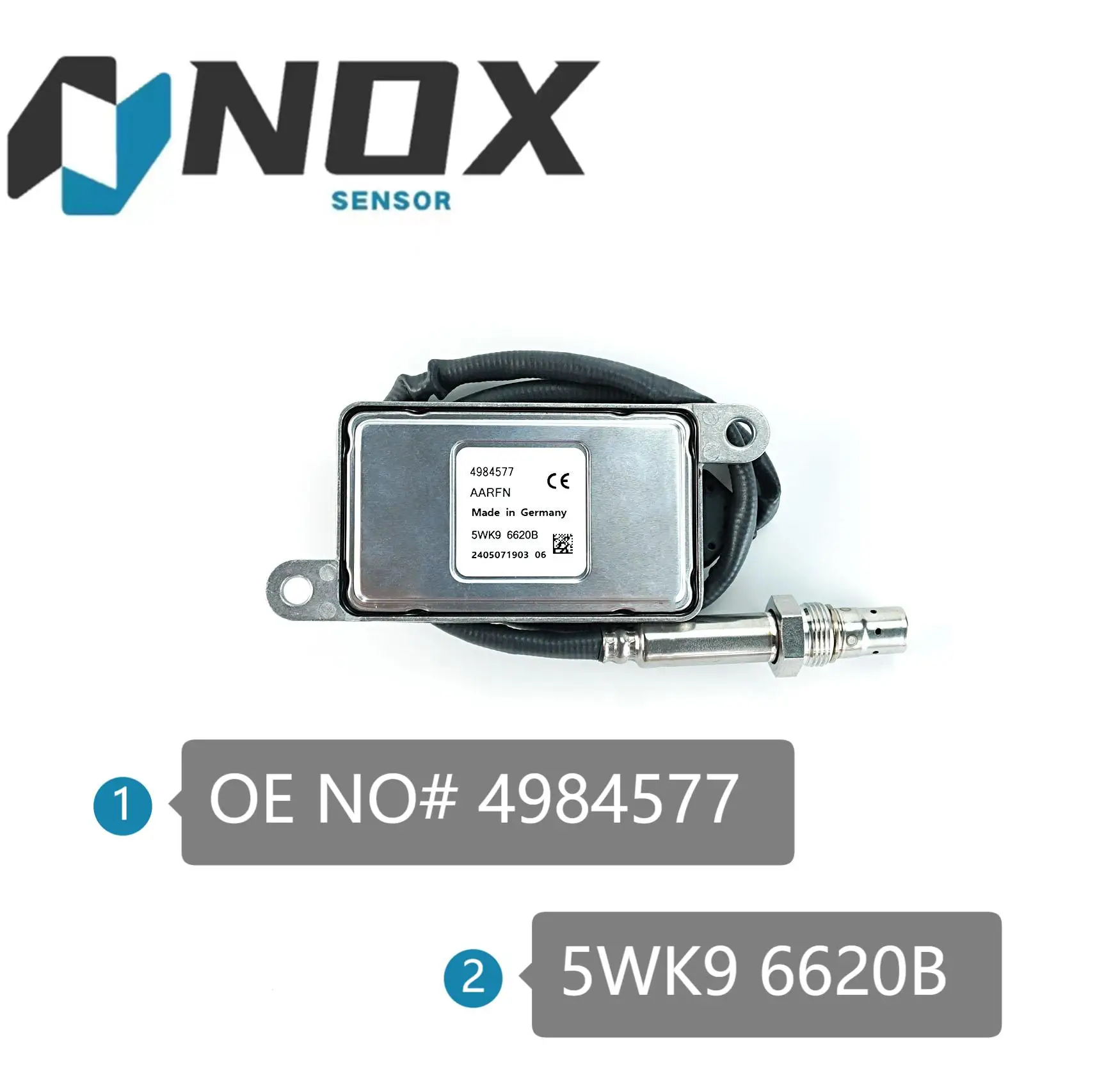 Датчик оксида азота 5WK9 6620B 4984577 5WK96620B для 24 В CUMMINS