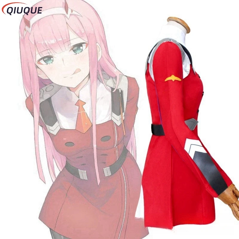 02 Косплей Костюм Игра DARLING in the FRANXX Zero Two Косплей Костюм Платье Женское Косплей Сексуальное Платье Повязка на Голову (art.: 3920d3388ebcc) - 3920d3388ebcc