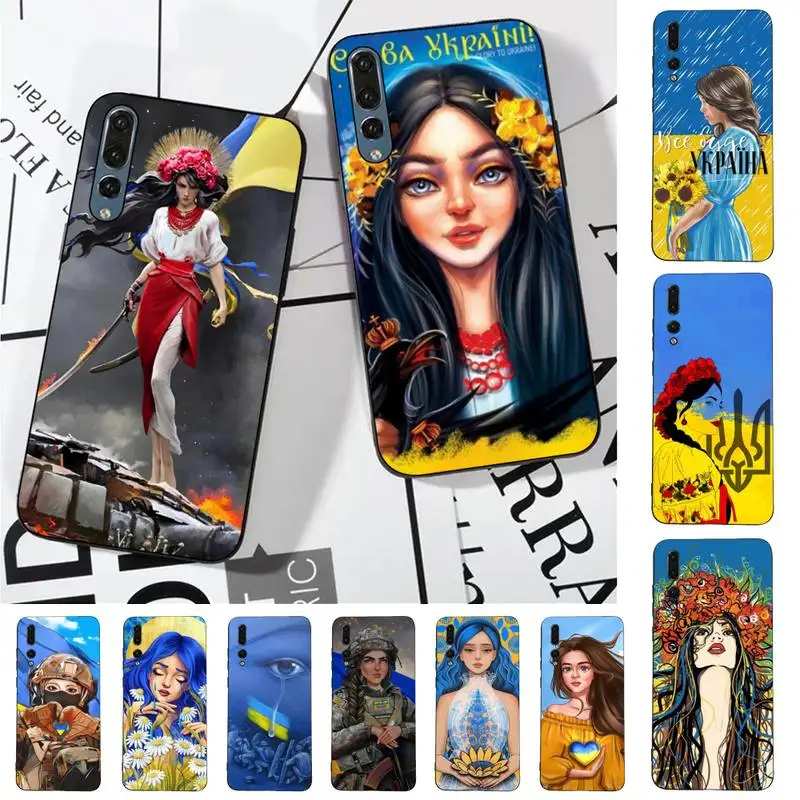 

Ukraine girl Phone Case for Huawei P30 40 20 10 8 9 lite pro plus Psmart2019