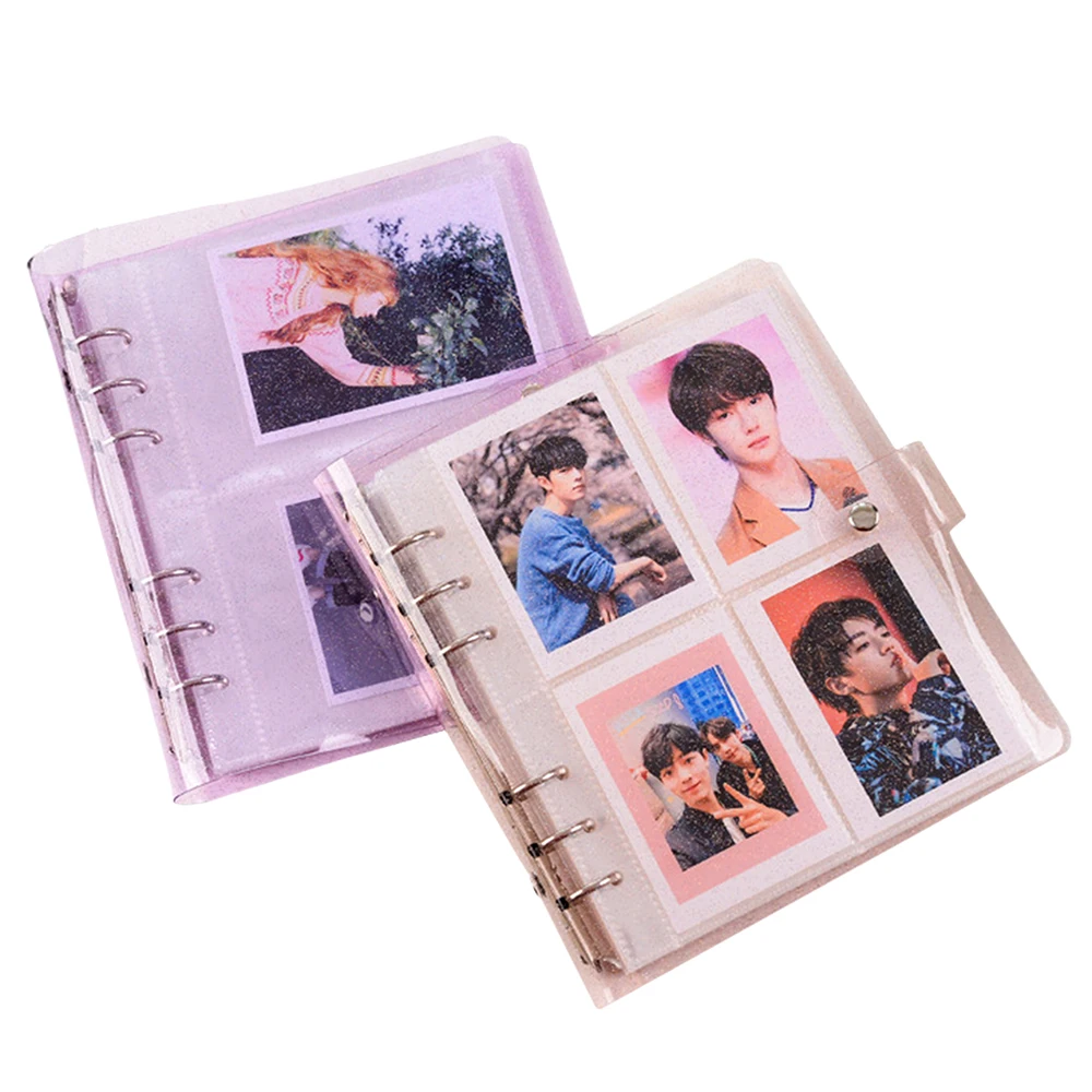 

100/200 Pockets PVC Portable Photo Album Jelly Color Album for Mini Instax & Name Card Album Photos