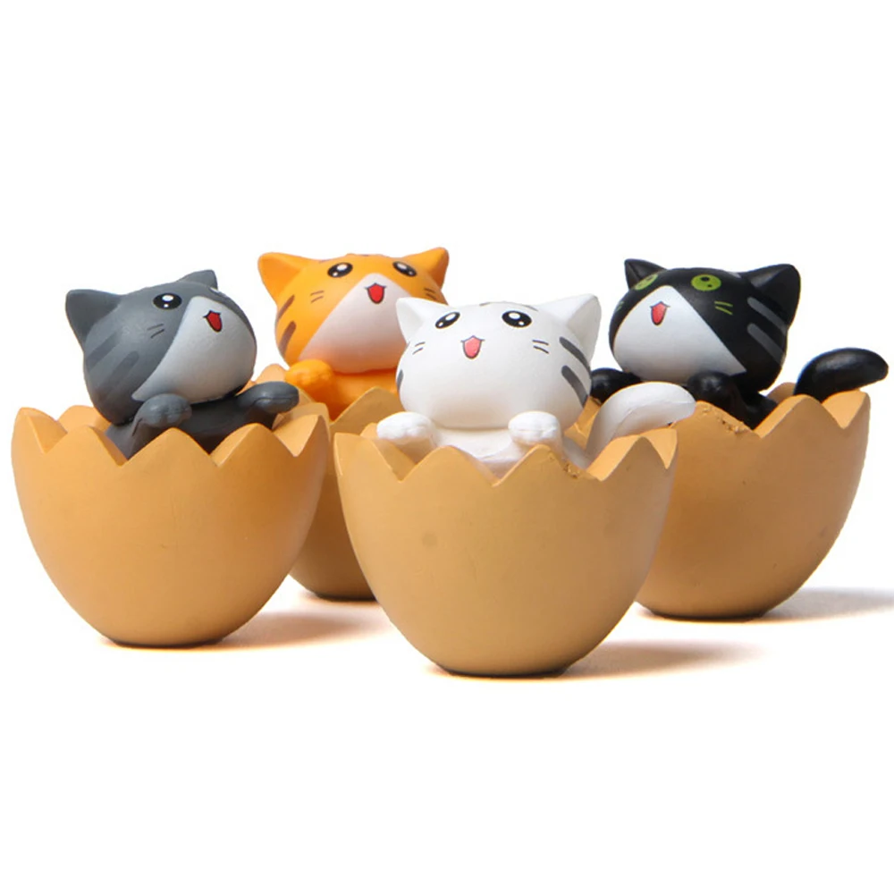 Мини-статуэтка котенка с орнаментом