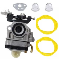 6pc new carburettor gasket primer bulbs fuel pipe strimmer hedge trimmer brush cutter chainsaw lawnmover engines motor generator