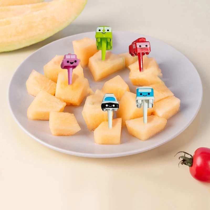 6/11 шт. пластиковые вилки для фруктов