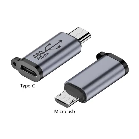 Мини USB микро USB адаптер USB Type-C адаптер микро/IOS к Type-C конвертер портативный адаптер из цинкового сплава USB C к USB