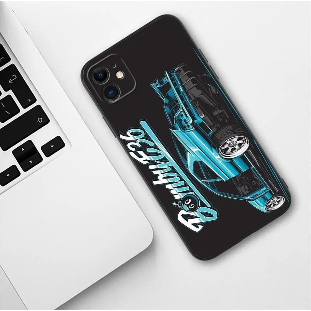 Japan JDM Nissan Sports Car Phone Case For Apple IPhone 13 12 11 14 Pro Max Mini SE XR X XS  Max 6 6S 8 7 plus TPU Fashion Cover