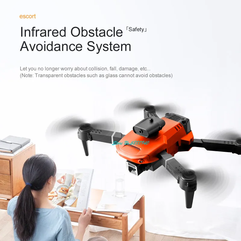 МИНИ-дрон 4K Профессиональный HD-двойной квадрокоптер с двойной камерой WIFI FPV 360° °   Умный складной радиоуправляемый вертолет для предотвращения препятствий, дрон, подарок для мальчика (art.: 3920cfdf4a01e) - 3920cfdf4a01e