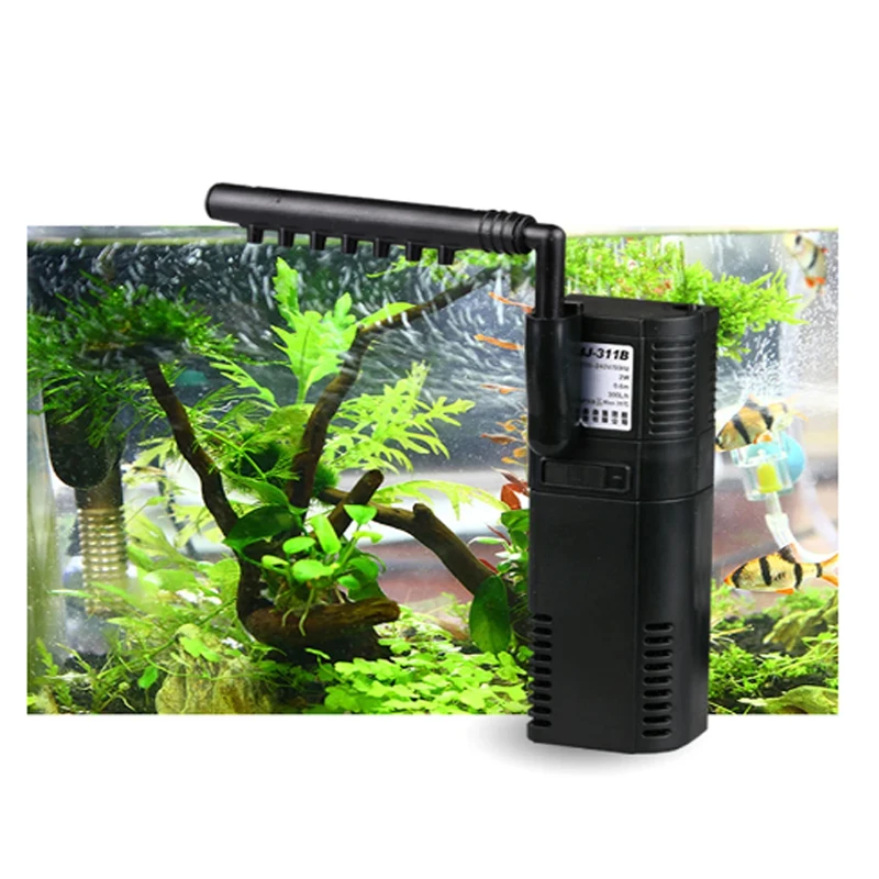 

SUNSUN Three-in-one built-in filter water purifier + oxygen enrichment + flow generation in aquarium tank purifier