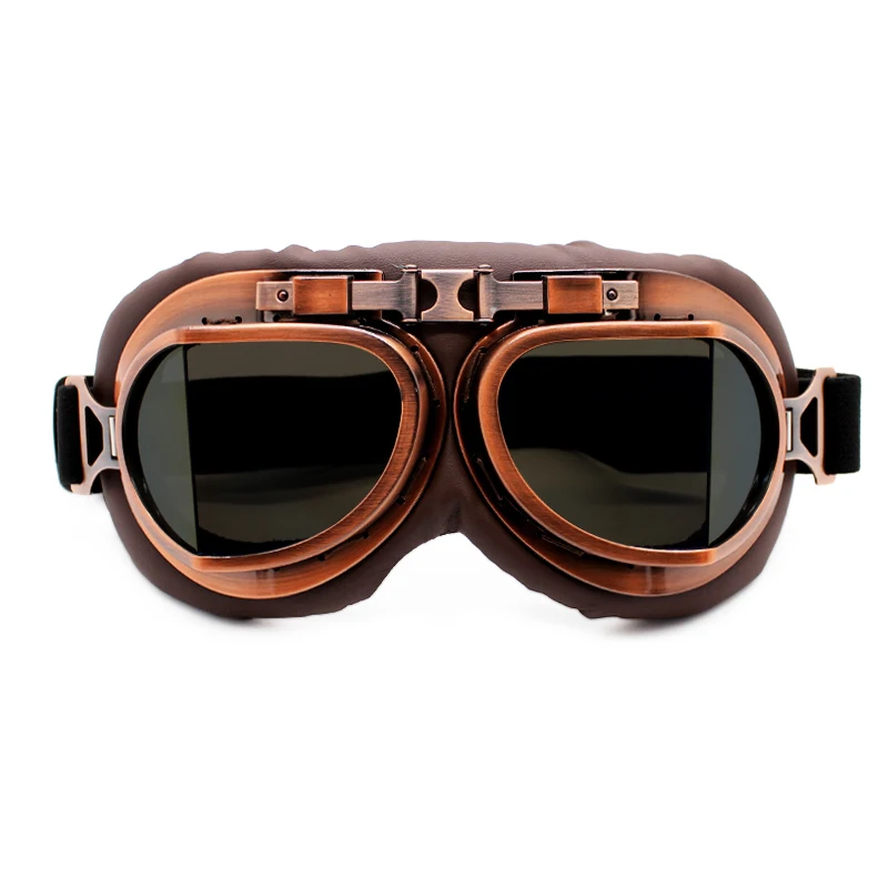 

BLACK Harley Motorcycle Goggles Vintage Scooter Glasses Goggles FOR Motorbike Bike Helmet Motorcycle Accessories Steampunk