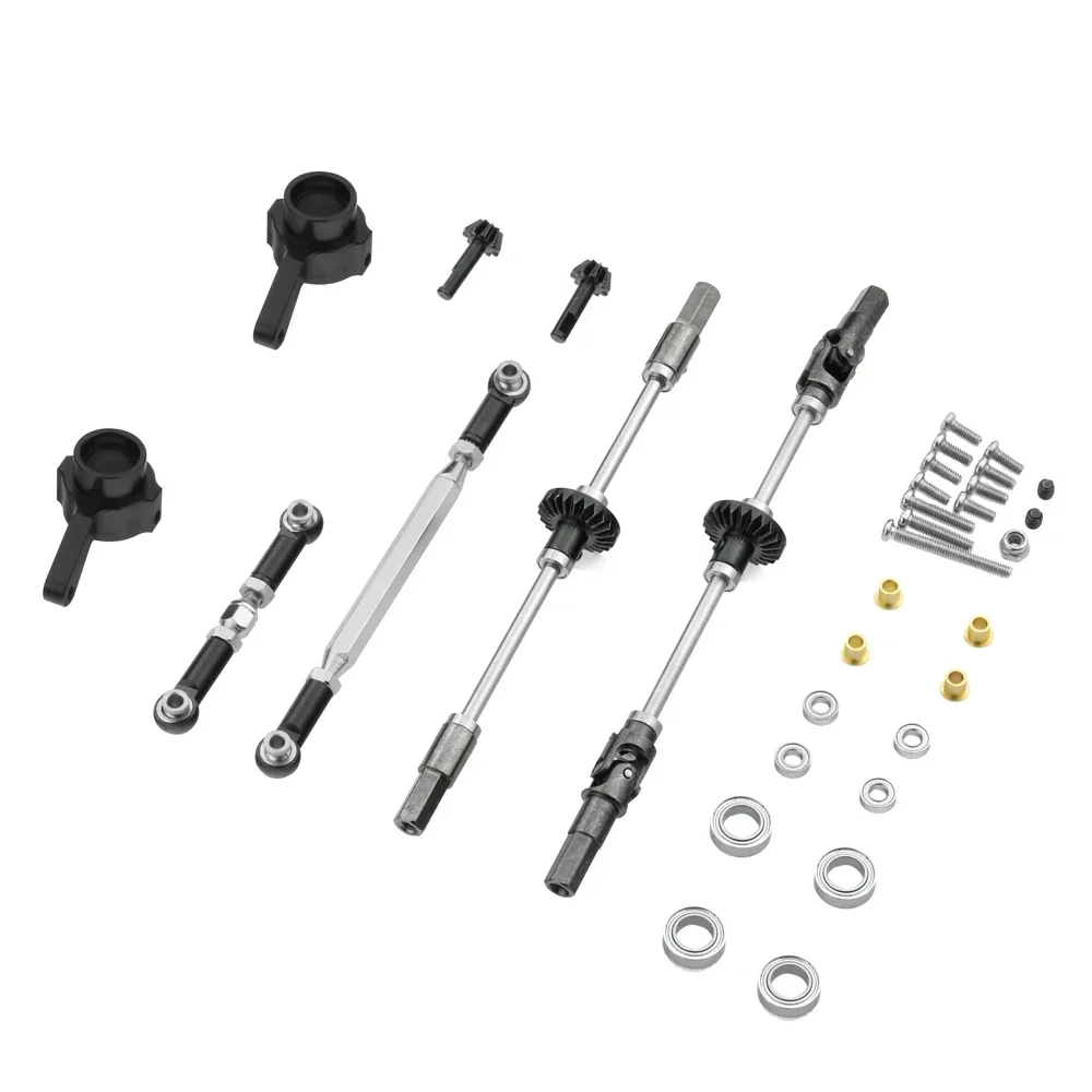 Upgrade Metal Gear Bridge Axle for WPL B14 B24 B-24 C14 C24 C-24 B16 B36 Q60 1/16 RC Car Spare Parts Front Rear