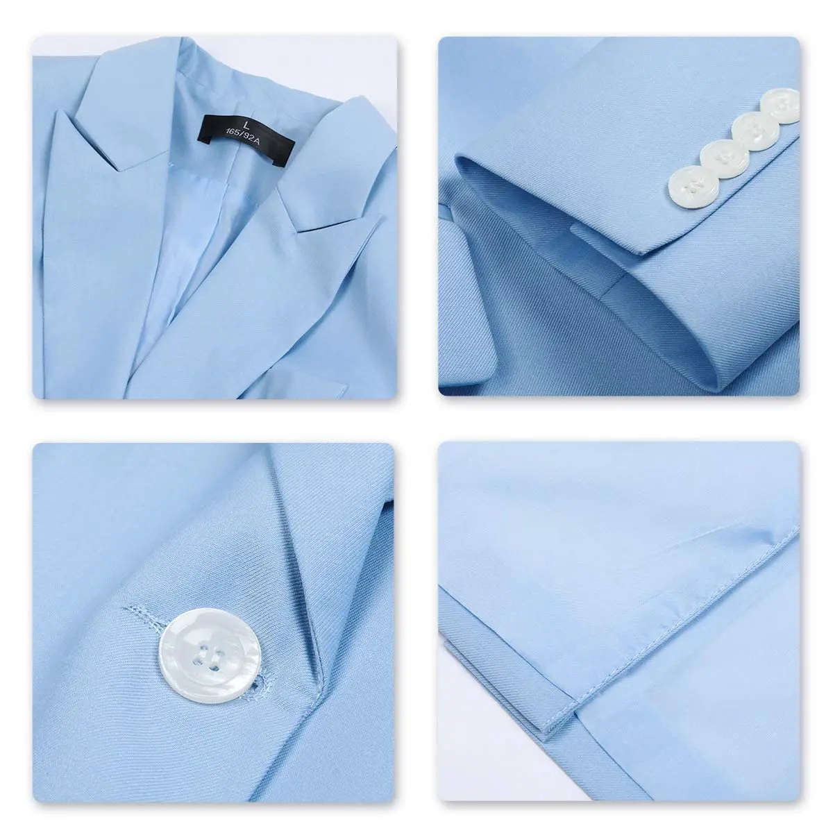 Women's 2 Piece Set Office Work Suit One Button Blazer & Pants Ladies Fashion Designs Slim Fit Formal Blazer Business Clothing