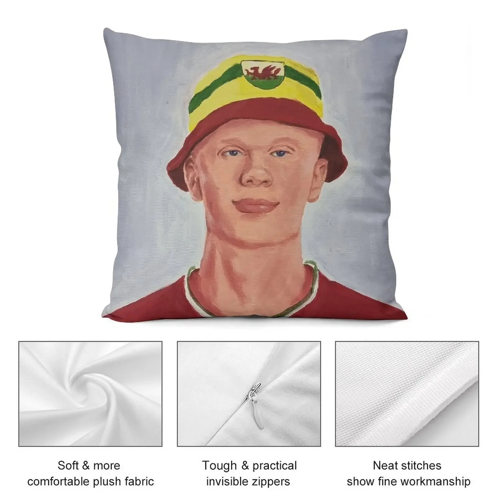 Эрлинга Гаанландия Уэльс футбольный фанат декоративная подушка чехол для