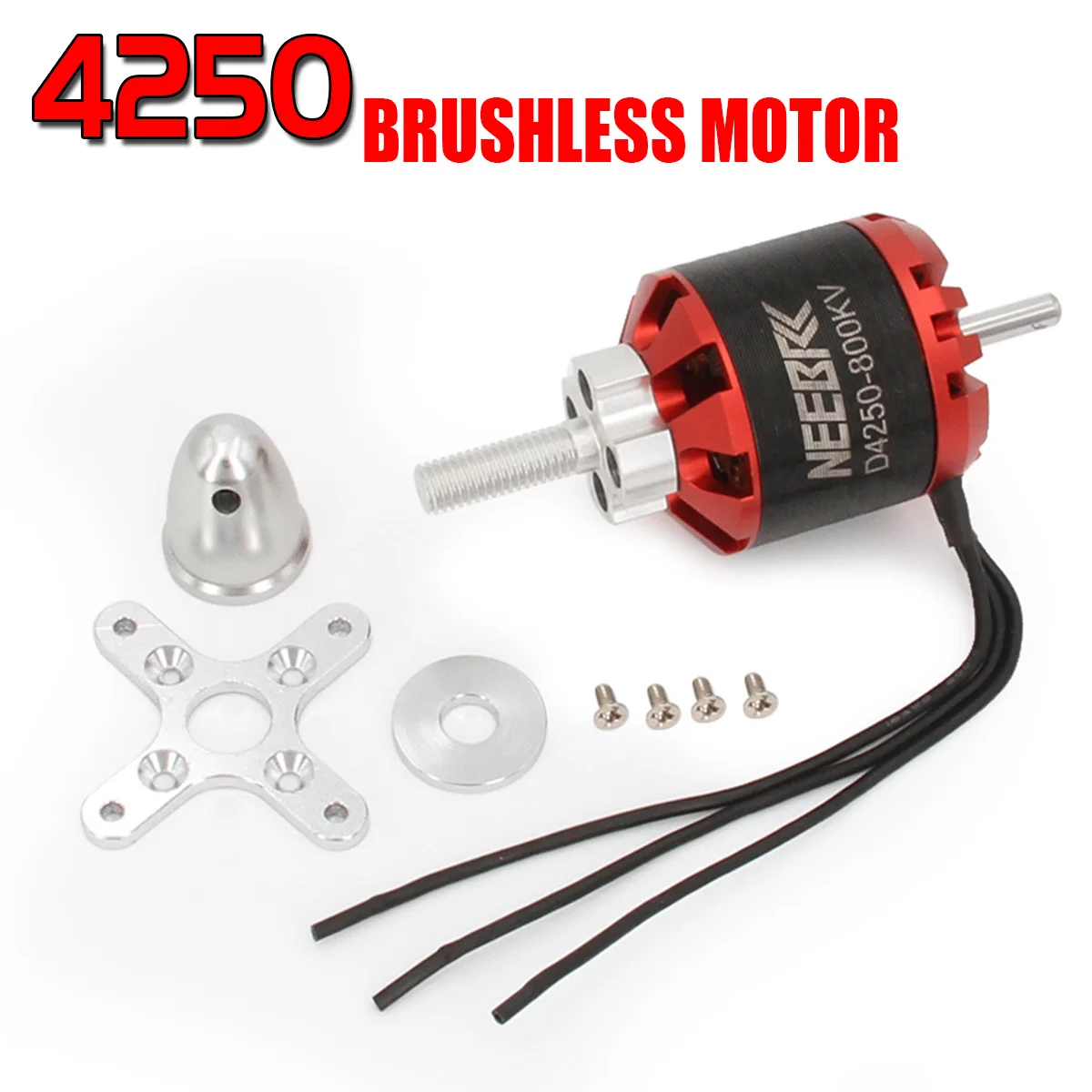 4250 бесщеточный двигатель DXW D4250 800KV 3-7S Outrunner для радиоуправляемого FPV дрона с неподвижным крылом самолета квадрокоптера мультикоптера Tamiya