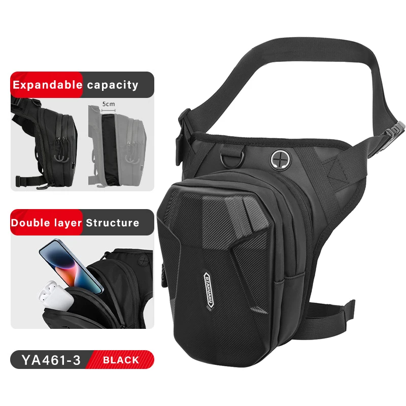 

MOTOWOLF Мужская мотоциклетная сумка EVA твердая оболочка Боковая Сумка для ног мотоцикла Мужская поясная сумка для телефона сумка для ног сумка на пояс