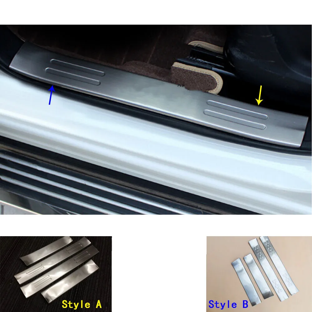 

Car Styling Stainless Steel Pedal Door Sill Scuff Plate Cover Inner Threshold 4PCs For Mazda CX-5 CX5 2012 2013 2014 2015 2016