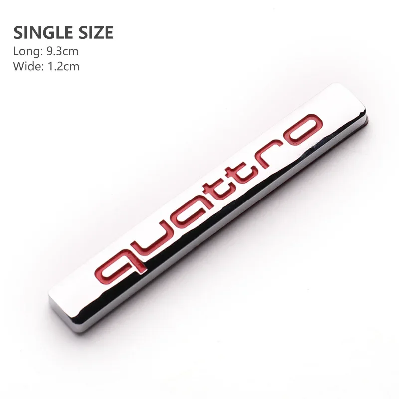 1 шт. наклейка на багажник автомобиля из АБС-пластика для Audi Quattro с эмблемой A5 A4 B6 B5