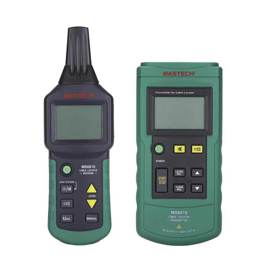 Портативный профессиональный тестер проводов и кабелей MASTECH MS6818 ...
