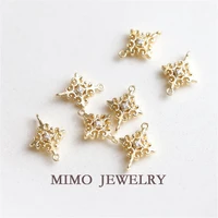 mimo jewelry preserved gold plated pale gold lace retro palace style zircon micro inlaid double pendant