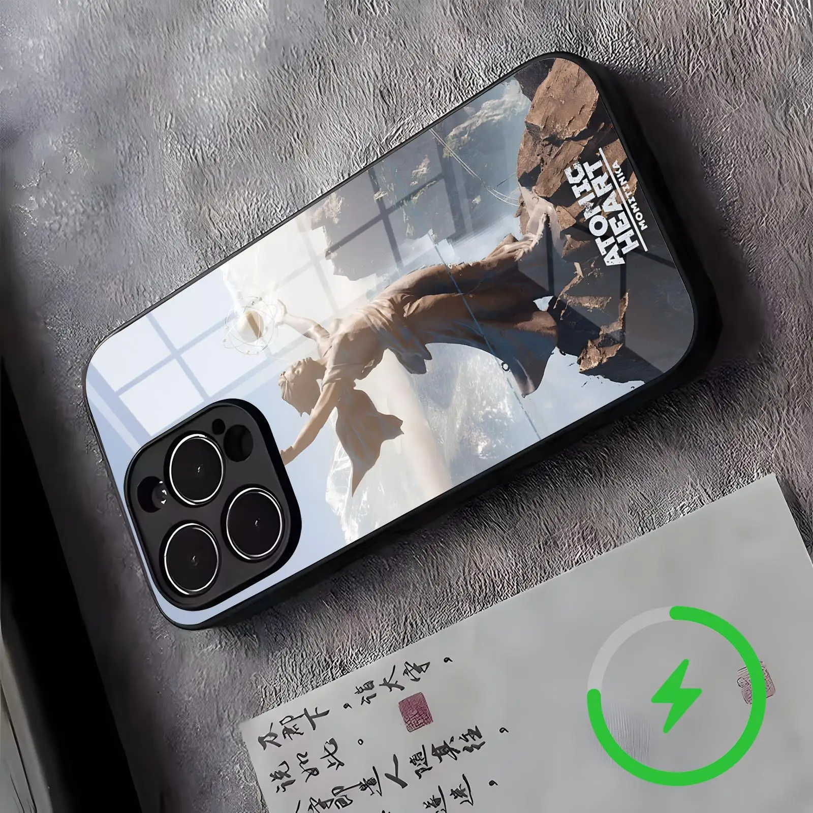 Фото ХИТ ПРОДАЖ: Чехол для телефона Atomic Heart для iPhone 17, 16, 16e, 15, 14, 13, 12 Plus, Mini, Pro, Max — магнитный стеклянный чехол №2