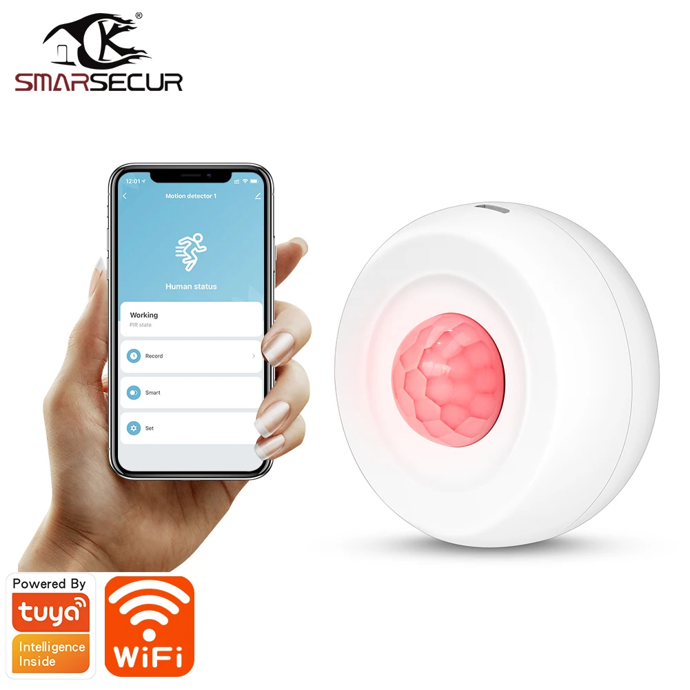 

Tuya Motion PIR Sensor Detector WIFI Movement Sensor Smart Life APP Wireless Home Security System