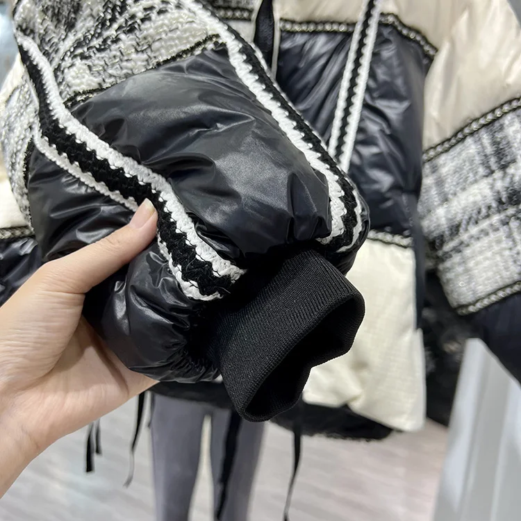 New Women Down Jacket Casual Style Autumn Winter Coats And Parkas Patchwork Female Outwear