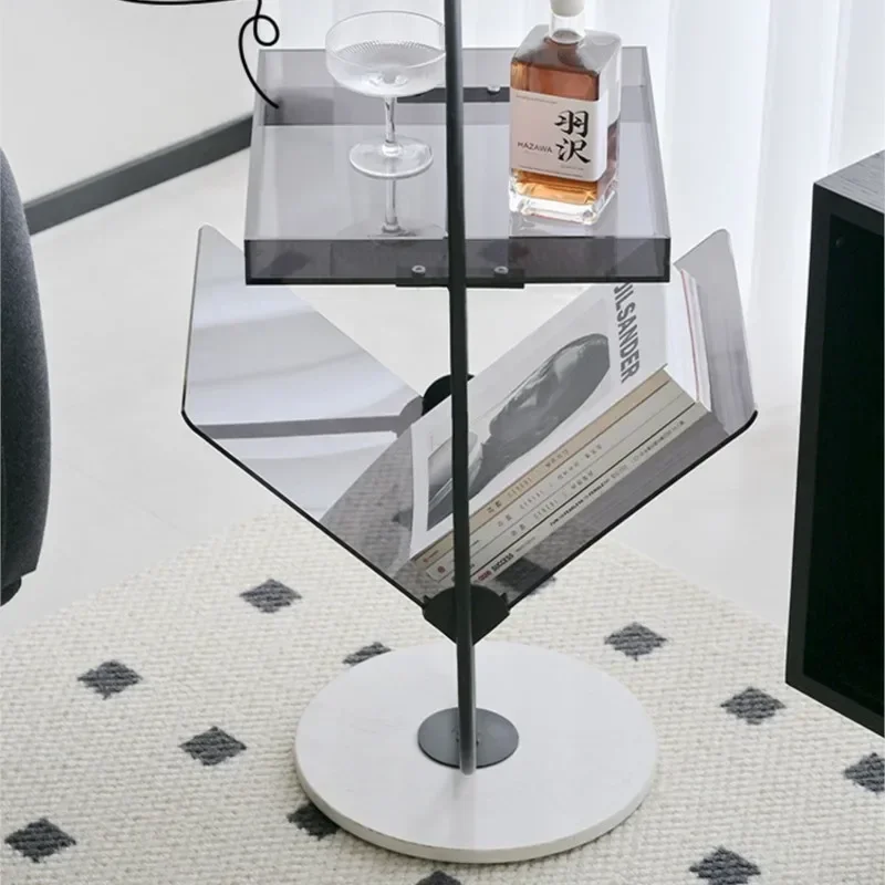 Приставной столик для дивана акриловая стойка хранения журналов маленькая