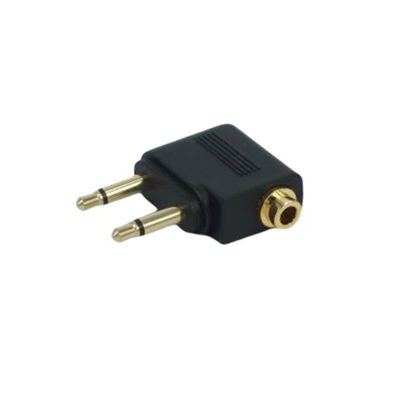 

1pc 3.5mm Plug Adaptor Jack Audio Headphone Converter Adapter Headset Connector 3.5mm For Airline Airplane Travel Earphone