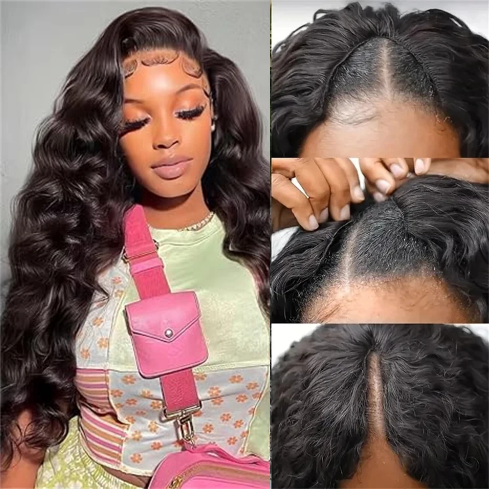 Парик из натуральных волос EMOL Jean Loose Wave V-образная часть полностью машинное