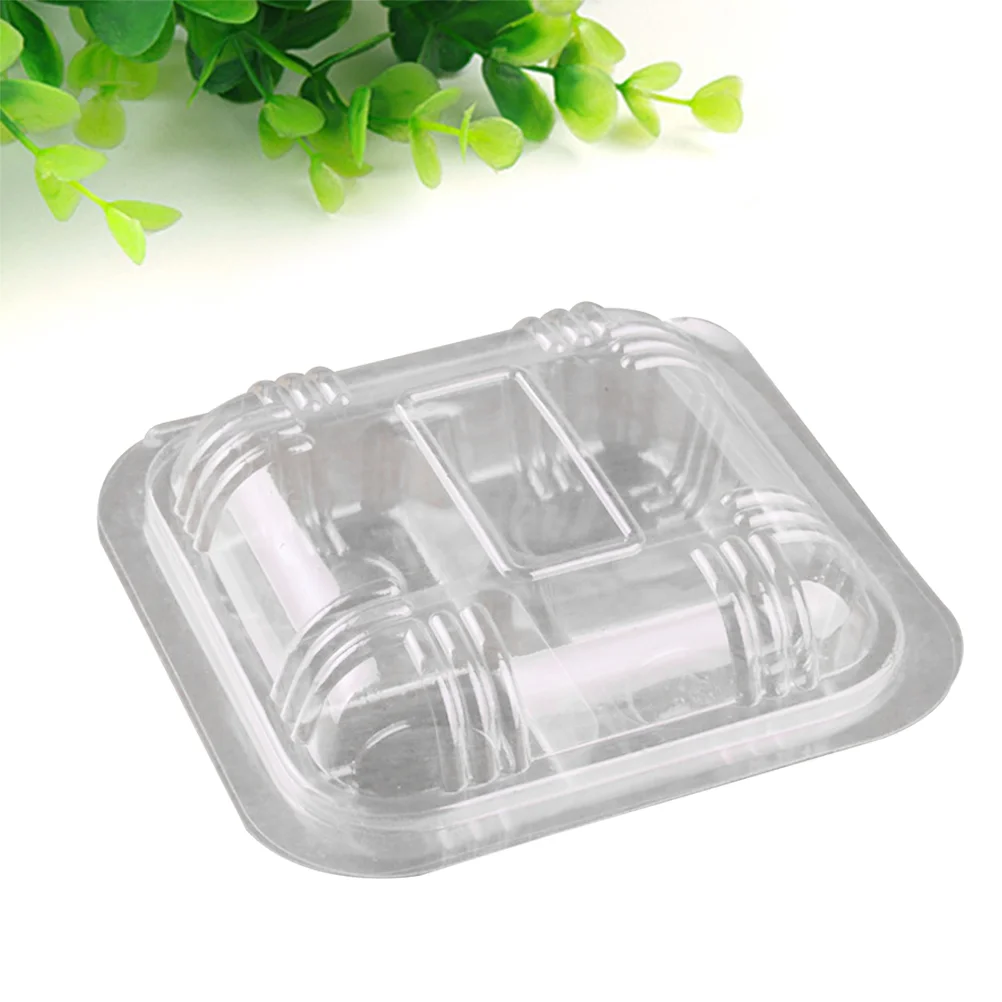 

100pcs Boxes Clear Muffin Box Small Cake Box Meal Prep Containers Cupcake Container