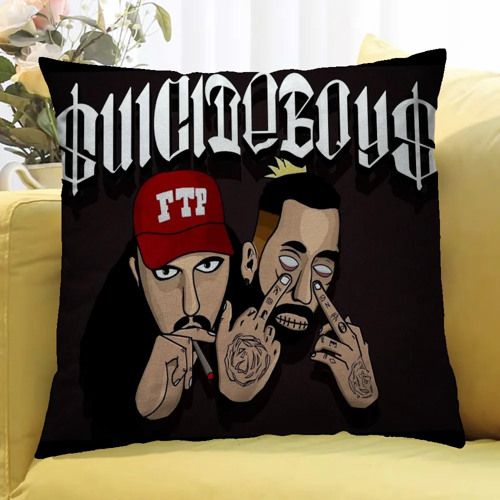 Suicideboys G59 Декоративный Чехол Для Подушки 45x45 См Квадратный Полиэстер/хлопок