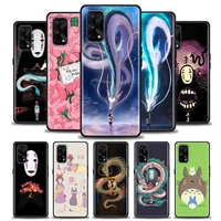 phone case for realme 5 6 7 7i 8 8i 9i 9 xt gt gt2 c17 pro 5g se master neo2 soft silicone case cover totoro spirited away