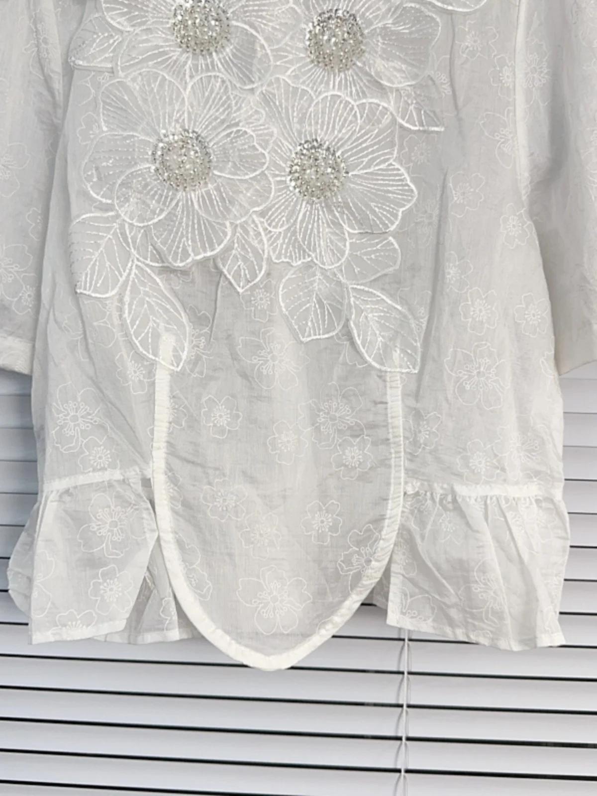 Nomikuma французские Бусины кружева Цветочная рубашка для женщин Топ Лето новые