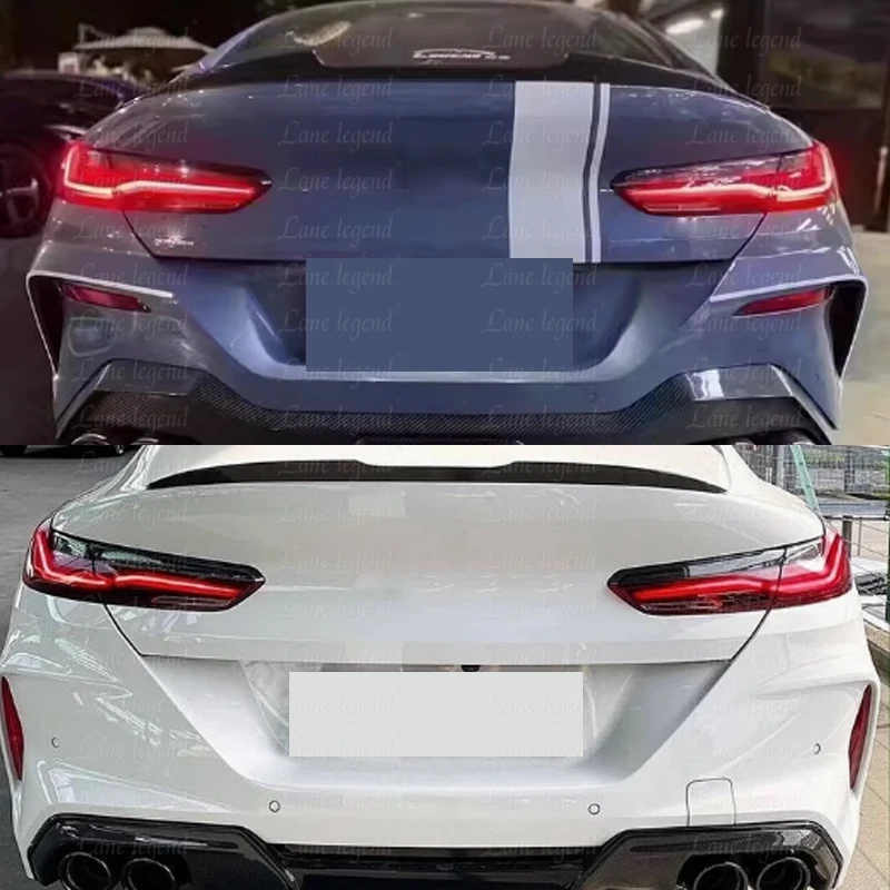 Фото Для BMW 8 серии G16 F93 M8 840i M850i 2018-2024 блеск Blk задний спойлер багажника Tai Wing Lip №4